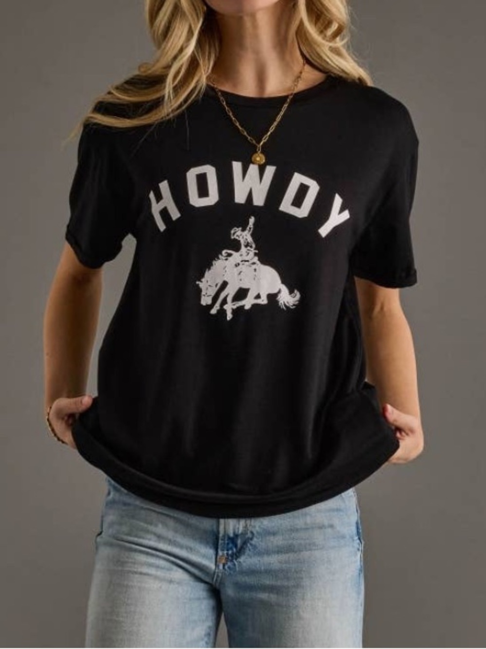 Z Supply Diamond Cross Ranch Howdy Graphic T‑Shirt